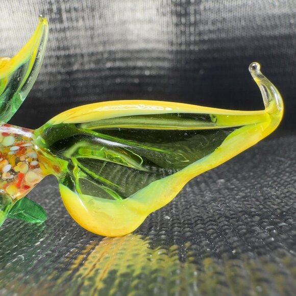 Venetian Art Glass Hand Blown Fish Hand Made Italian Glass Delicate Figurine - Picture 7 of 10